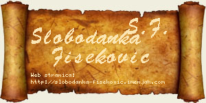 Slobodanka Fišeković vizit kartica